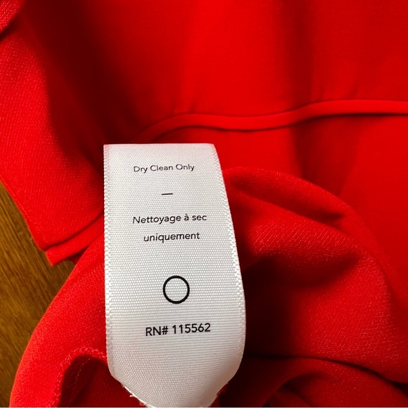 Likely Bunker V-Neck Sleeveless Fit & Flare Skater Mini Dress Scarlet Red 10 - Picture 7 of 15